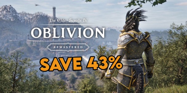 Oblivion Remastered Steam keys are 43% off for Christmas! Now that's a great Cyrodiil!