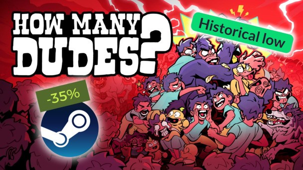 Dude, get 35% off the trending roguelike autobattler How Many Dudes?