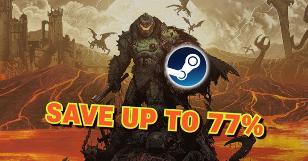 Rip and tear: DOOM The Dark Ages Steam keys are up to 77% off right now