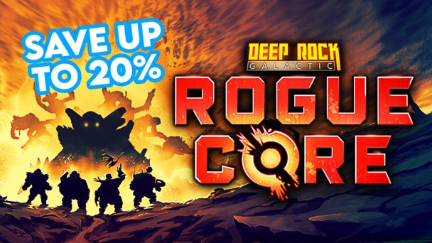 Deep Rock Galactic: Rogue Core Steam keys are up to 20% off with Humble Choice