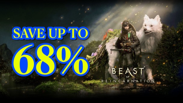 Beast of Reincarnation Steam keys are deeply discounted for a limited time!