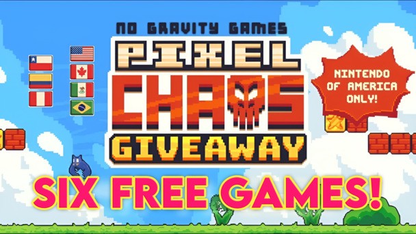 Grab SIX Nintendo Switch games FREE with No Gravity Games' Pixel Chaos Giveaway! (Updated)