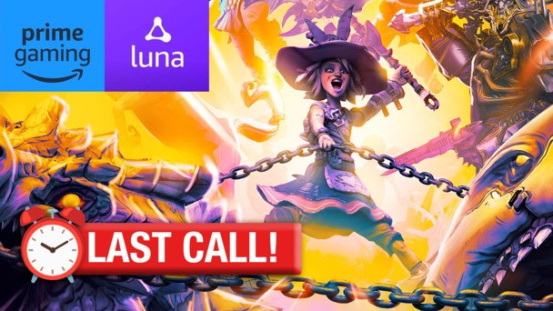 Last chance to claim Tiny Tina's Wonderlands from Prime Gaming / Amazon Luna, plus 1 more title