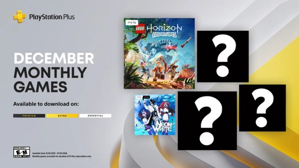 December's PlayStation Plus Essential lineup includes FIVE games worth a total of $185!