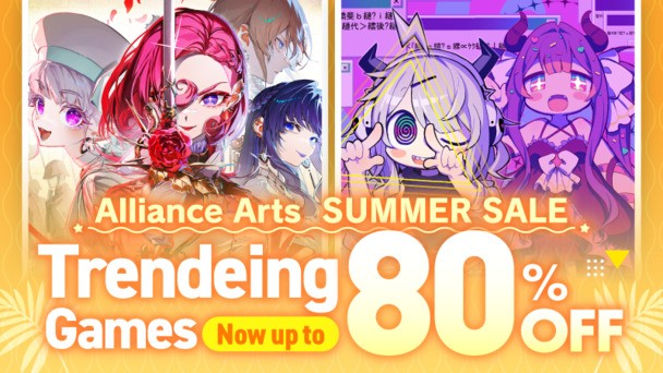 Alliance Arts Summer Sale 2026 on Steam discounts psychotic rhythm adventures, villainess RPG & more