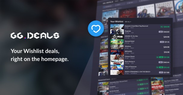 New feature: See your wishlist deals directly on the homepage